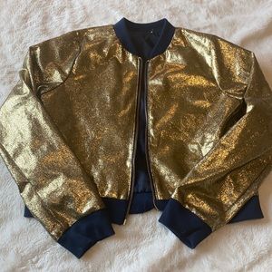 Metallic gold jacket